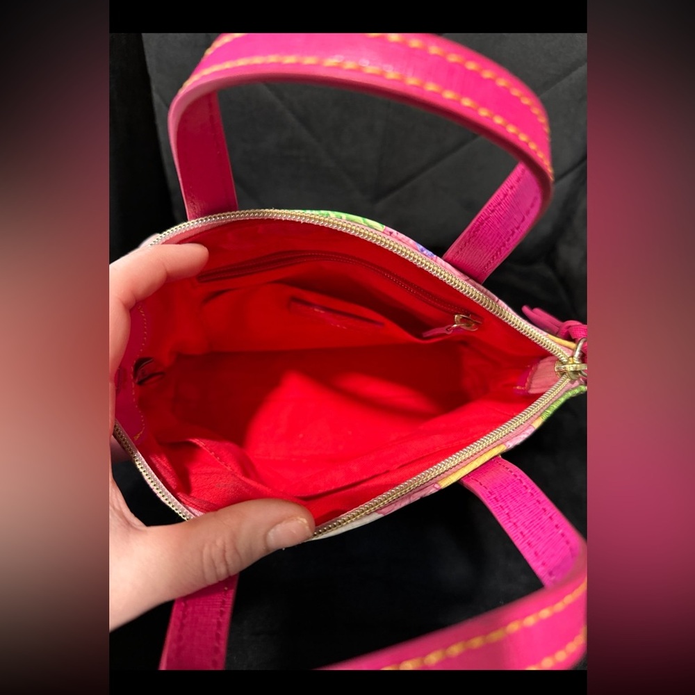 Dooney & Bourke Ruby Mini Pink Cupcake Crossbody Satchel Purse - Picture 5 of 7